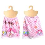* герой наматывать полотенце My Melody ( снэки розовый серия ) примерно 60cm длина ( примерно 60×115cm ) полотенце на липучке makto-PAL-MP483600