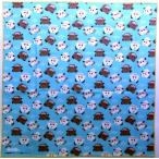 ショッピングランチクロス ◇ キャラクター ランチクロス PUIPUI モルカー（ プイプイモルカー） ブルー（ サイズ　約43×43ｃｍ 綿100％ ) nap-OSK-131189