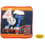 * герой полотенце носовой платок ( Mini ) локомотив Thomas ( 20cm угол ) ( 4 темно-синий / orange край красный )