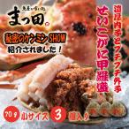 せいこがに セイコガニ 甲羅盛 香箱がに せこがに かに カニ 蟹 こっぺがに 70g 3個