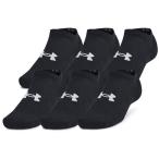 UNDER ARMOUR( Under Armor ) UA тренировка хлопок no- шоу носки (3 пар комплект ) мульти- спорт носки (1386313-001)