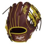 ショッピングチョコレート ローリングス Rawlings 軟式 HOH MLB COLOR SYNC 軟式用グローブ グラブ チョコレート/イエロー 24SS GR4HMCK4H