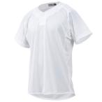  Mizuno MIZUNO тренировка для рубашка ( semi половина кнопка модель ) бейсбол одежда тренировка для форма (12JC8F69)