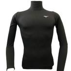 ミズノ MIZUNO 発熱素材ブレスサーモインナーシャツ(ハイネック/長袖) メンズ トレーニングウエア メンズ ブレスサーモウエア (32JA1U60)