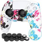 ZtotopCase PS5コントローラーカバー シリコン素材 スティックキャップ 10個付き プレイステーション5 コントローラーに対応保護ケース