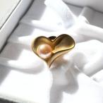 淡水真珠ピンブローチ7-8mmオレ...