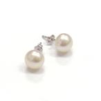 淡水真珠ボタンシェイプパールピアス...