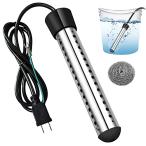 投げ込みヒーター プールヒーター 1500W ポータブルバケットヒーター 液浸ヒーター 浸水給湯器 携帯浸漬湯沸かし器 70°自動電源オフ 浴槽