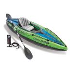 Intex Challenger K1 Inflatable Single Person Kayak Set and Accessory Kit Inte ks Challenger K1 надувной 1 человек для байдарка комплект 