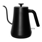 ショッピング電気ケトル [東京Deco] ステンレス ドリップポット 電気ケトル ブラック 1.0L 細口 [おしゃれなカフェケトル] グースネック ステンレスケトル 湯沸か