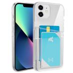 適用 iPhone 12 mini クリア ケース 透明 ストラップ同梱 アイフォン12ミニ カードケース 背面収納 2枚 アイフォン12 ミニ ip