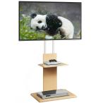 WLIVE テレビスタンド 壁寄せTVスタンド 壁掛け テレビ台 高さ調節 キャスター付き 角度回転 調節可能 移動式 液晶テレビスタンド 自立式 省