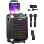 Masingo караоке беспроводной микрофон комплект динамиков портативный динамик PA комплект Bluetooth Mike 2 шт приложен party свет ta пятно 