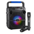 JAMELO беспроводной ma караоке комплект громкоговоритель PA комплект Bluetooth соответствует LED Mike 2 шт 