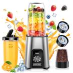 ジューサー ミキサー【1台多役・850W ハイパワー ・6in1&650ML大容量】VEWIOR 氷も砕ける スムージー/野菜/果物/ジュース/コーヒ