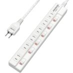 電源タップ 3m 個別スイッチ 雷ガー