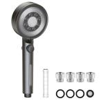 Arespark シャワーヘッド 節水 シャワー 5段階モード 分解掃除 高水圧 低水圧 シャワー・ヘッド 水量水圧調節 手元止水 シャワー ヘッド
