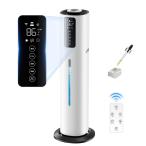 ショッピングアロマ加湿器 加湿器 大容量 8L 【除菌・恒湿・アロマ対応】上から給水 タワー式 静音 超音波加湿器. 40畳 最大噴霧量300ML/H 3段階加湿量調節 省エネ