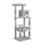 CozyMeow キャットタワー 大型猫用 スリム amazon 人気 猫タワー 据え置き キャットツリー ハンモック 多頭飼い おしゃれ かわいい
