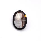 本べっ甲バラフピンブローチカメオ犬...