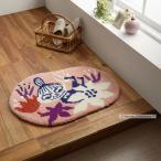 ムーミン 玄関マット KOBANA MAT コバナマット 55×75 ピンク 北欧 インテリア 防ダニ 床暖房 ホットカーペット対応 ミニラグ 国産 日本製