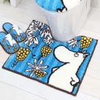 ムーミン リトルミイ トイレマット ロストインザバレー(ブルー)moomin 北欧 シャギー トイレタリー おしゃれ かわいい ふんわり 洗濯機OK 洗える