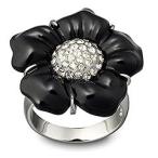 ショッピングmelissa スワロフスキー Swarovski 『Melissa Jet リング』 指輪 1062650