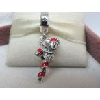 Pandora ѥɥ 㡼 Disney Santa Mickey's Candy Cane Christmas Charm  ߥå