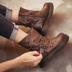 ショートブーツ レディース エンジニアブーツ 革レザー