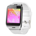 ハイウォッチHiwatch Bluetooth Smart Watch GV18 With NFC Camera SIM Card Smartwatch For iPhone6 Samsung Android Phone Watch phone White