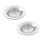 【10/15ポイント5倍】 洗面台 排水口 ゴミ受け 2個セット パンチング おすすめ 3.8−4.5cm ヘアキャッチャー 持ち手付き 排水カゴ ヘアストッパー (S)2個