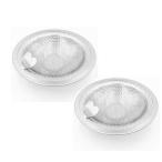 【10/25ポイント5倍】 洗面台 ゴミ受け ハート型持ち手付き パンチング 排水溝 おすすめ ステンレス製 排水口サイズ：3.8−4.5cm (S)2個