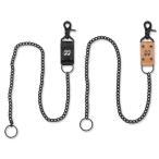 Yahoo! Yahoo!ショッピング(ヤフー ショッピング)ムーンアイズ ウォレットチェーン レザー おしゃれ メンズ アメカジ ホットロッド MOONEYES MOON Equipped メール便OK＿AR-MKR167-MON