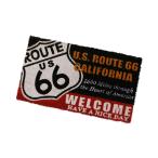 玄関マット 屋外 滑り止め おしゃれ ココヤシ 南国 ハワイ アメリカン インテリア ルート66 ROUTE66 コイヤーマット RT66 WELCOME