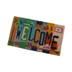 玄関マット 屋外 滑り止め おしゃれ ココヤシ 南国 ハワイ アメリカン インテリア コイヤーマット Number Plate Welcome