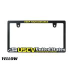 USCV рамка для номера номерная табличка рама рамка номерного знака машина аксессуары custom машина черный новый стандарт модель 3D желтый 