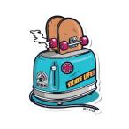 100 иен стикер скейтборд american модный интересный . симпатичный машина мотоцикл смартфон уличный кемпинг TOASTED SKATEBOARD