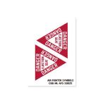  милитари стикер american машина модный симпатичный уличный мотоцикл истребитель DANGER.. сиденье .. сиденье 2P комплект красный 