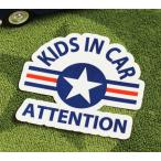 KIDS IN CAR ステッカー 車 子供 アメリカン 子供乗ってます おしゃれ かっこいい US AIR FORCE サイズM メール便OK＿SC-BIM12-LFS