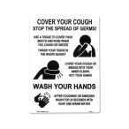 コロナウィルス 対策グッズ コロナ 感染 対策 ステッカー アメリカ 英語 咳 手洗い