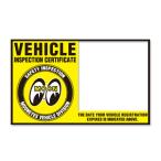 ステッカー 車 車検 整備 点検 アメリカン おしゃれ 車検標章 カバーステッカー ムーンアイズ カーステッカー MOONEYES JCI