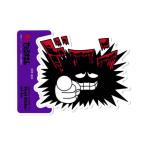  смех u...... стикер модный смартфон симпатичный симпатичный поверхность белый retro аниме герой . чёрный удача структура 02