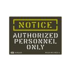 ステッカー アメリカン ミリタリー ステンシル かっこいい おしゃれ 世田谷ベース インテリア 注目 注意書き サイン NOTICE 許可ある者のみ