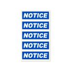 ステッカー アメリカン サイン 注目 表示 案内 注意 おしゃれ インテリア かっこいい パブリックサインステッカー NOTICE 5Pセット