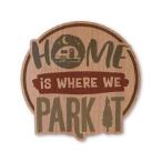 ステッカー アウトドア アメリカン おしゃれ スーツケース 車 バイク かっこいい カーステッカー ウッドステッカー WOODSTICKER HOME