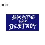  Thrasher стикер бренд симпатичный модный american скейтборд Street THRASHER SKATE AND DESTROY BIG голубой 