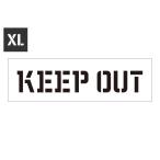  stencil сиденье stencil plate stencil алфавит american DIY Quick stencil размер XL KEEP OUT. входить запрет 