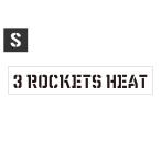  stencil сиденье stencil plate stencil алфавит DIY Quick stencil размер S 3 ROCKETS HEAT Rocket гильза 