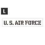 ステンシルシート ステンシルプレート ステンシル アルファベット DIY クイックステンシル サイズL U.S. AIR FORCE アメリカ空軍