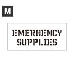 ステンシルシート ステンシルプレート ステンシル アルファベット アメリカン ミリタリー DIY クイックステンシル サイズM EMERGENCY SUPPLIES 緊急物資